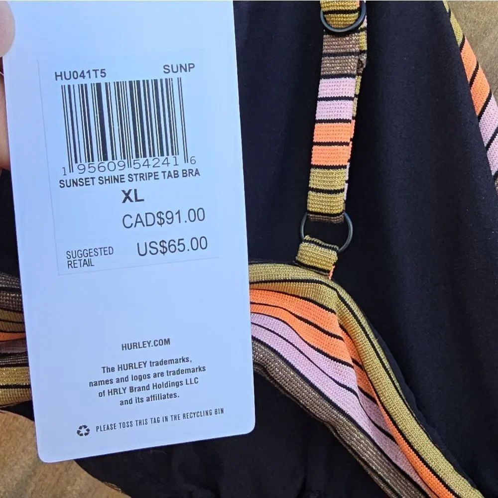 Striped Multicolor Bikini Set - Picture 3 of 8